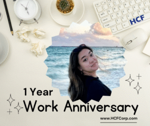 Erin, 1 year work anniversary post