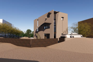 Architectural Rendering of a Sustainable House